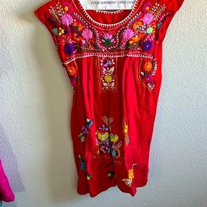 Women’s Vintage hand made Mexican boho dress